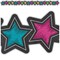 Teacher Created Resources Chalkboard Brights Stars Die-Cut Border Trim, 35ft Per Pack, PK6 TCR3569 - alternate 2